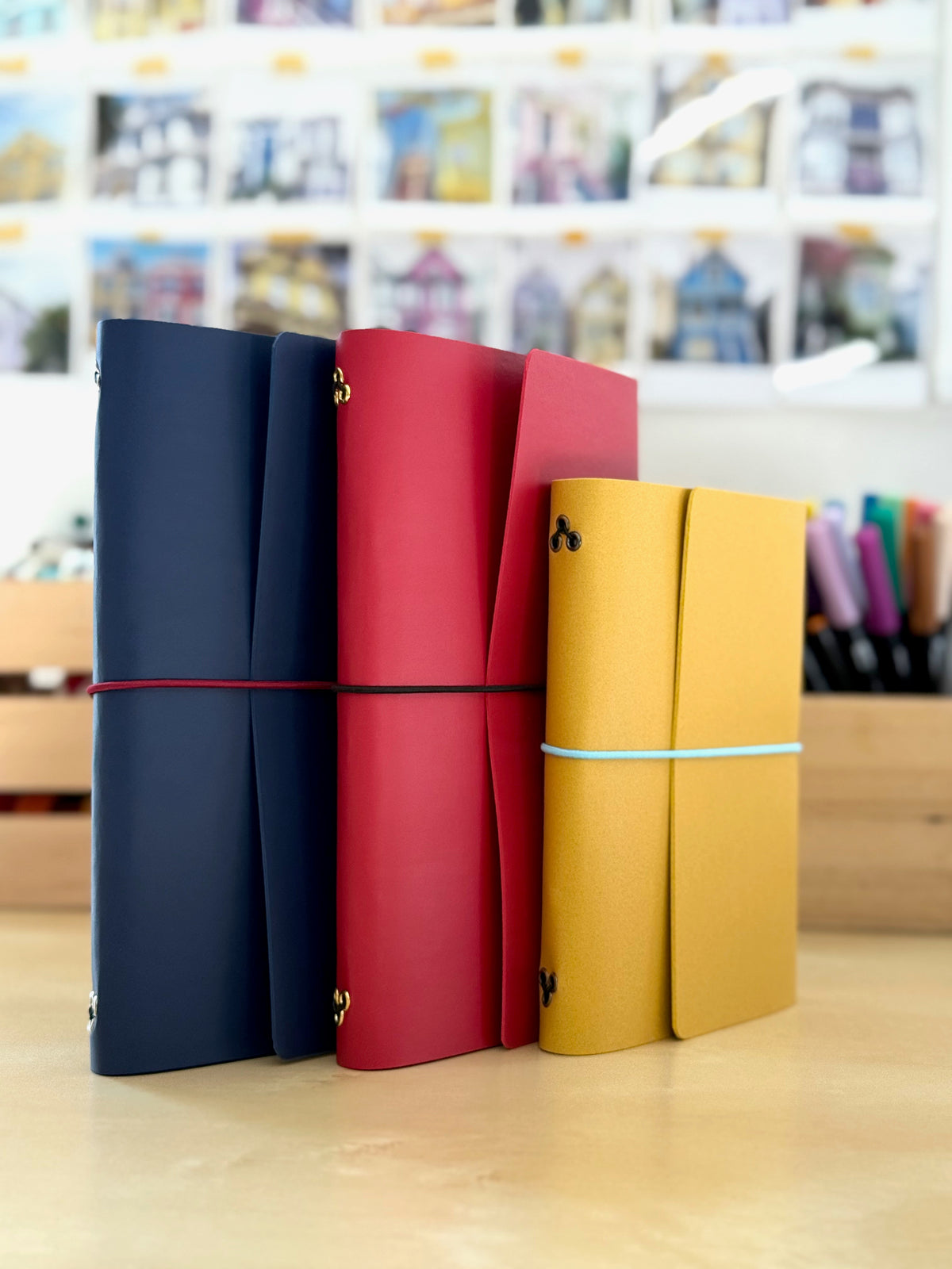 Protège-carnet rechargeable personnalisable en matière végétale, format, couleur et finitions au choix