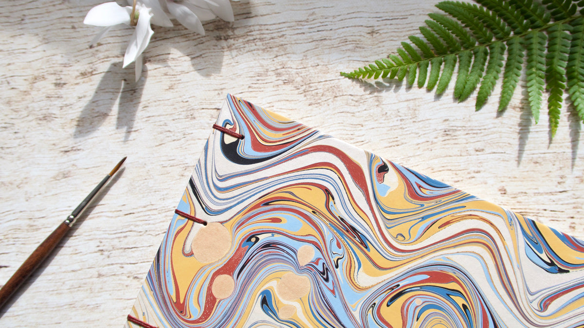 Carnet d'aquarelle A5 personnalisable, papier 100% coton 300 g au choix, reliure copte, fait main