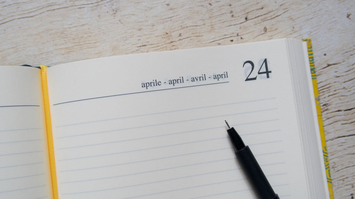 Agenda perpétuel A5 - Grues jaunes