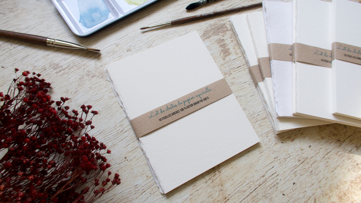 Pack de papier Arches 100 % coton grain fin