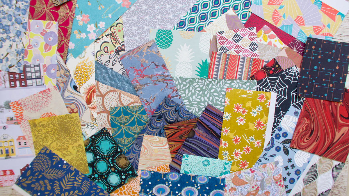 Pack de chutes de papiers décoratives, pour scrapbooking, collage et art-journal