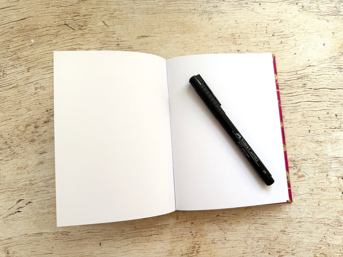 Carnet de notes format moyen épais, fait main, couverture au choix