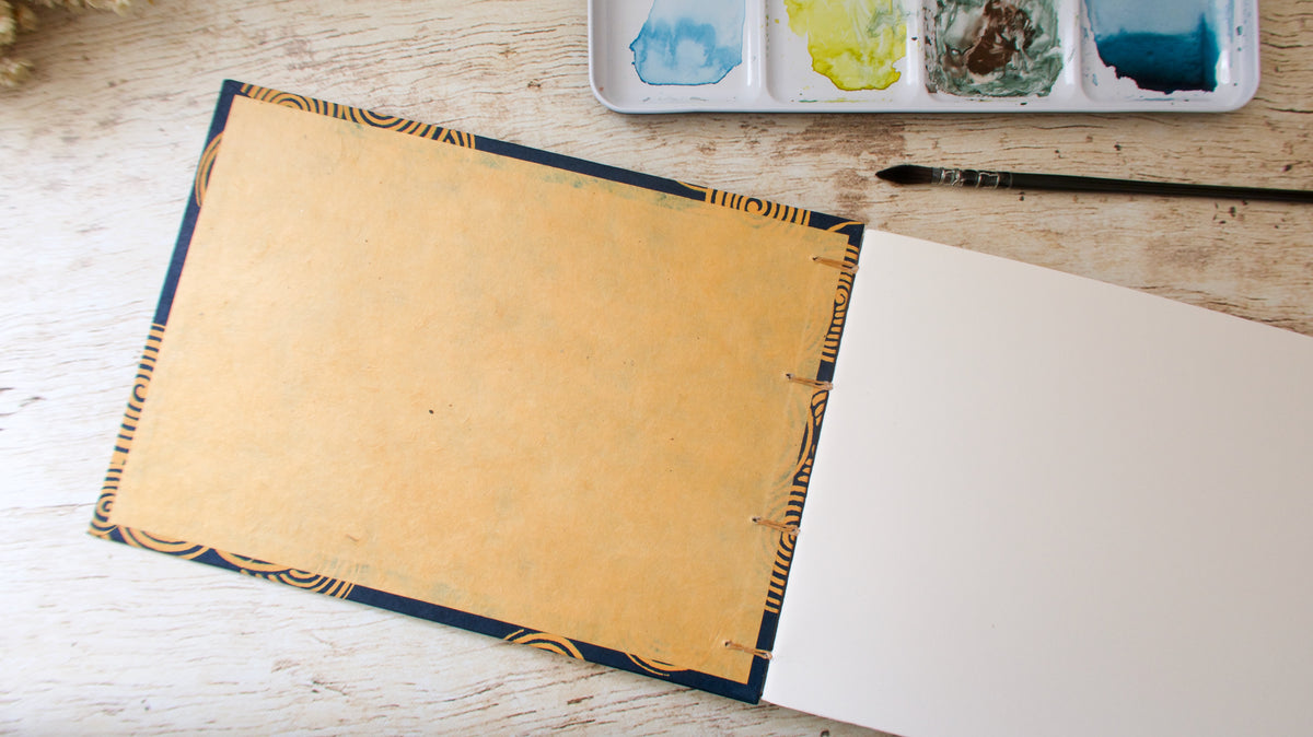 Carnet d'aquarelle Découverte Arches 3 grains - Reliure copte - Spirales